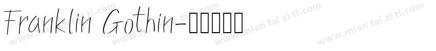 Franklin Gothin字体转换